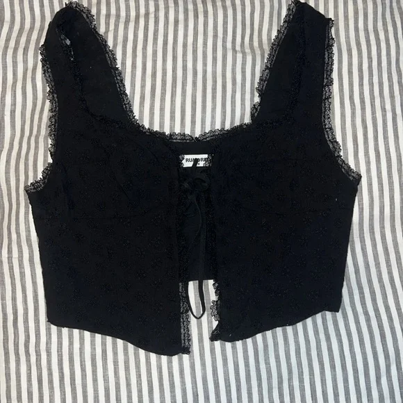 Rumored tie lace top - Picture 7 of 11